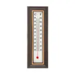 Vonkajší teplomer s plastovým podkladom v retro štýle