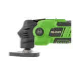 Aku multifunkčná oscilačná brúska Procraft PMT22bb (bez batérie a nabíjačky)Aku multifunkčná oscilačná brúska Procraft PMT22bb (bez batérie a nabíjačky) s výkonom 20 V a nastaviteľným rozsahom otáčok 5000–19000 ot./min je ideálna na rezanie