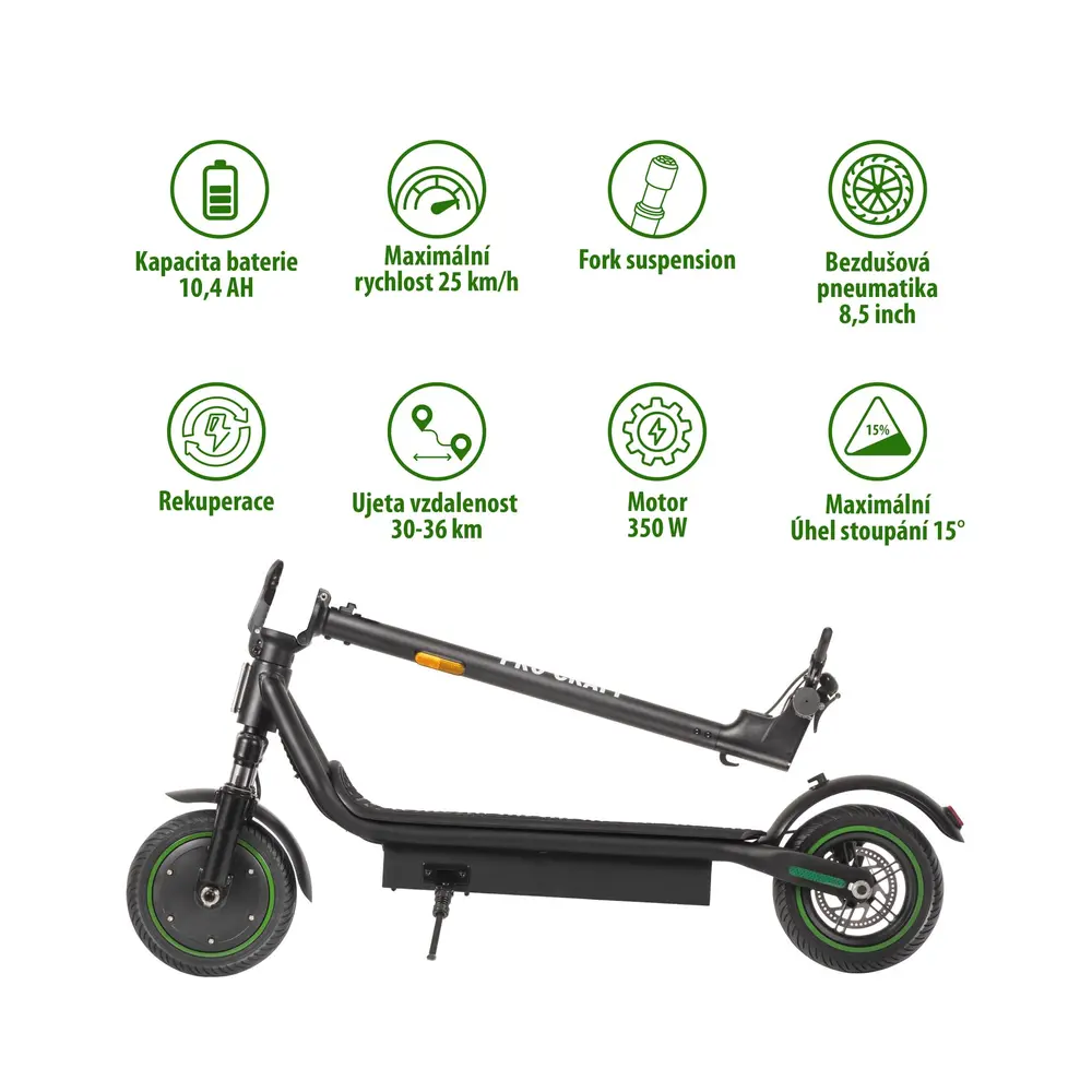 Elektrická kolobežka DS350S – kompaktná