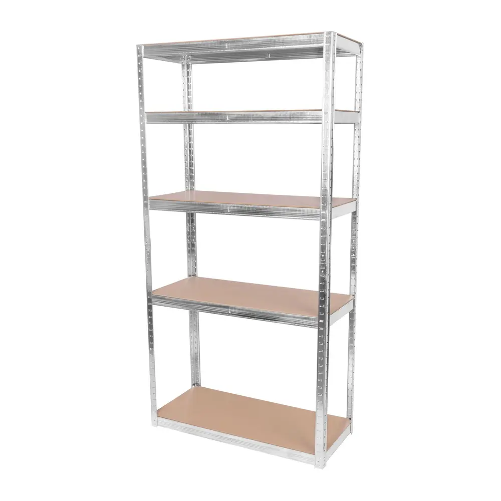 Regál Racks s bezskrutkovým systémom umožní rýchle a ľahké zmontovanie.Nosnosť: 175 kg na policu (pri rovnomernom rozložení zaťaženia)