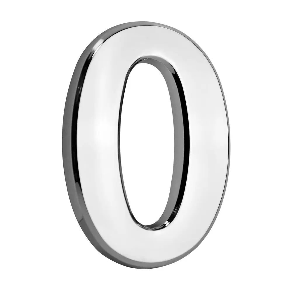 Číslo na dom MagicHome 0 v striebornej farbe môžete použiť na stredne hrubé a hladké povrchy. Pripevníte ho pomocou obojstrannej lepiacej pásky