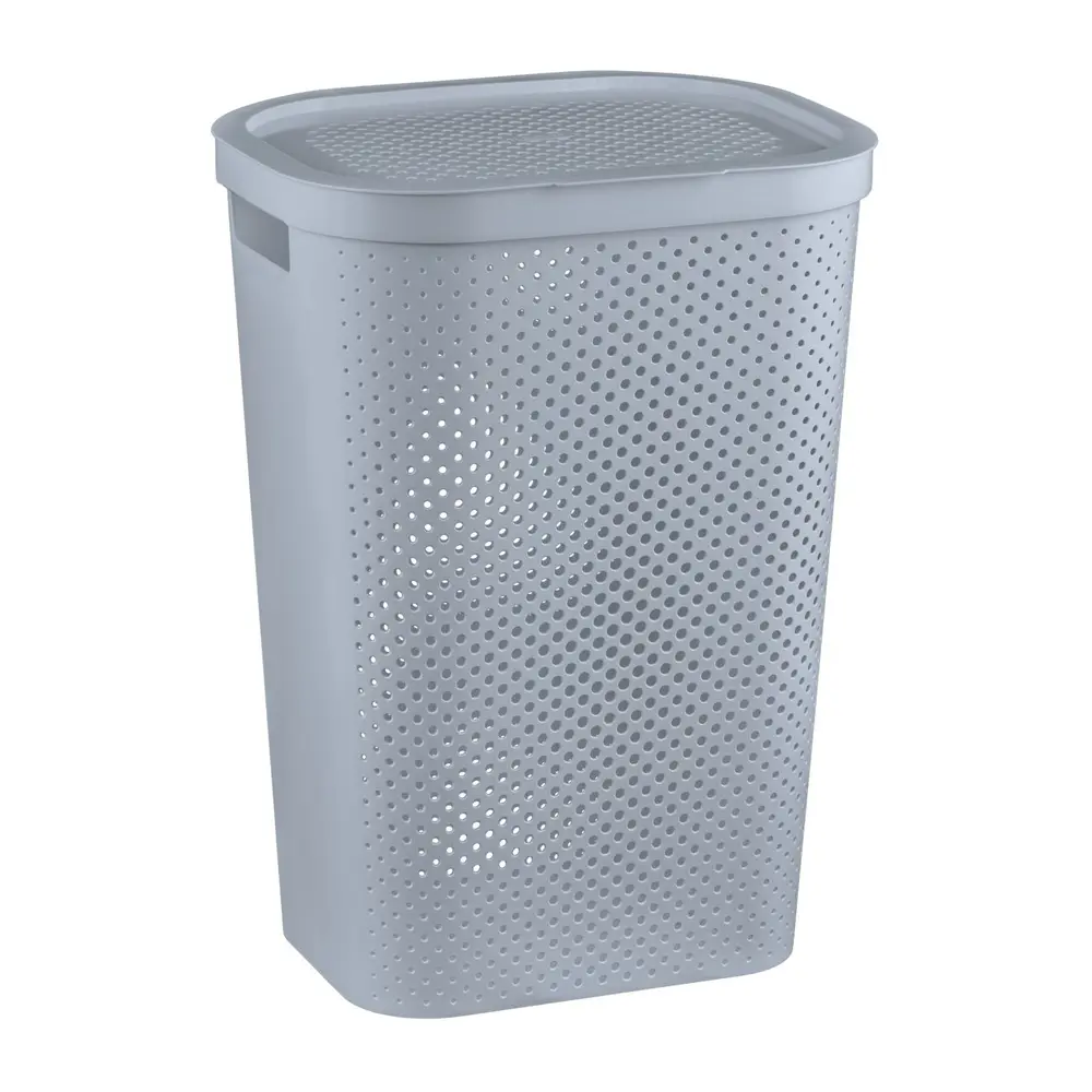 Kôš na bielizeň Infinity má veľkú kapacitu 60 l. Vyznačuje sa čistými líniami