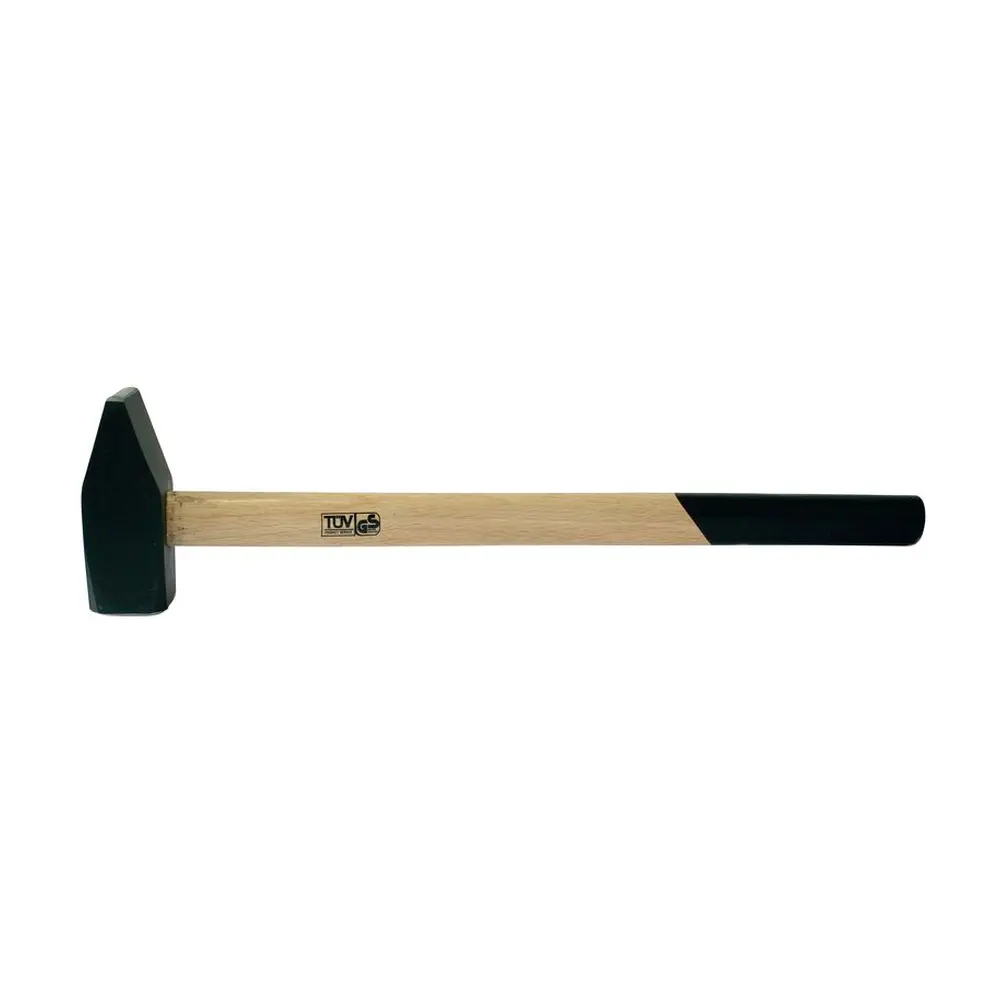 Kladivo s drevenou rúčkou vhodné na univerzálne použitie. Zatĺkacia hlava je vyrobená z kovanej ocele. DIN 1042.