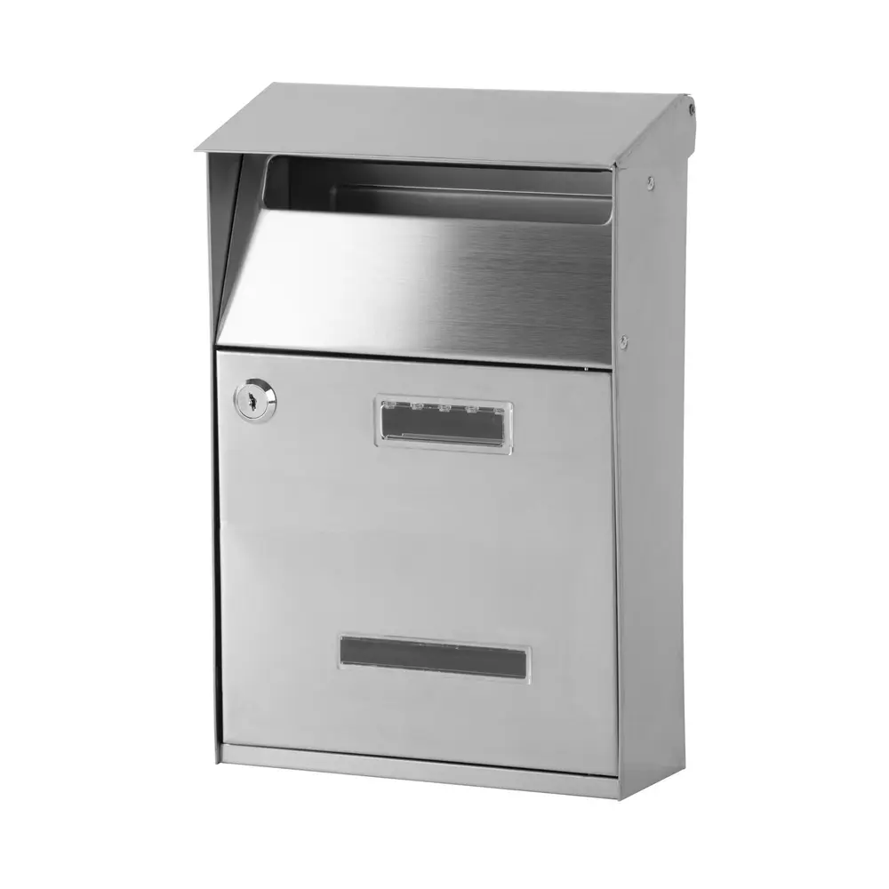 Elegantná poštová schránka vyrobená z nerezu. Rozmery: 32x10