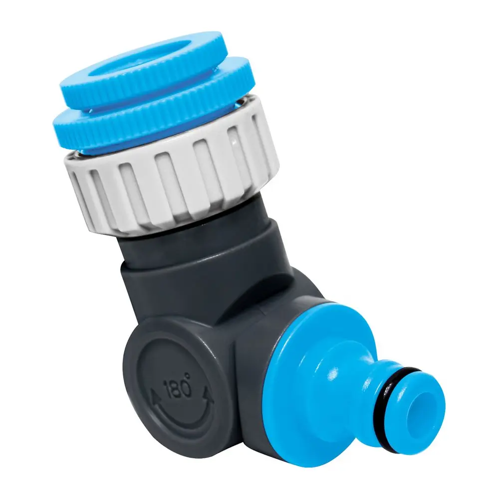 Zabraňuje zalomeniu a pretáčaniu hadice na kohútiku spôsobeným krútením a točením