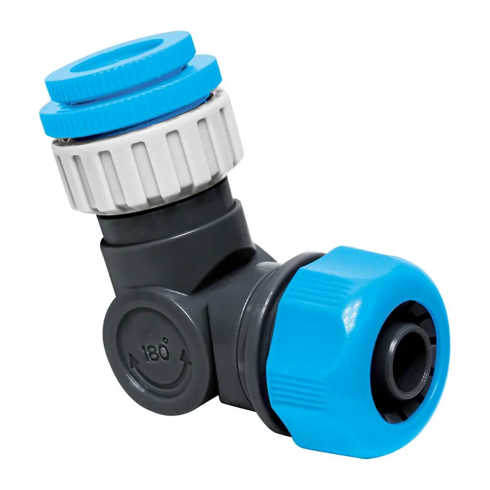 Zabraňuje zalomeniu a pretáčaniu hadice na kohútiku spôsobeným krútením a točením