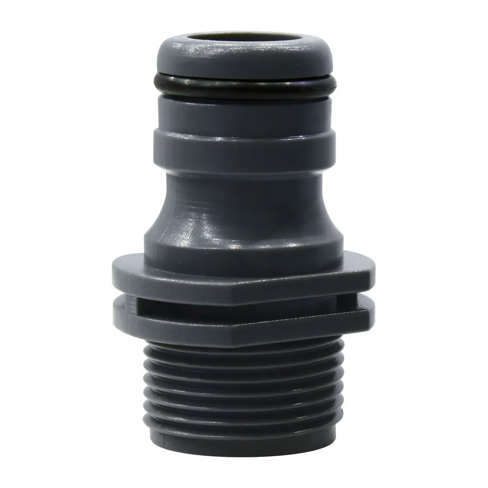 kvalitný adapter s moderným dizajnom a odolnou konštrukciou pre flexi hadices protišmykovým gumovým povrchom pre jednoduchú manipuláciuvnútorný závitpripájanie na koniec hadice