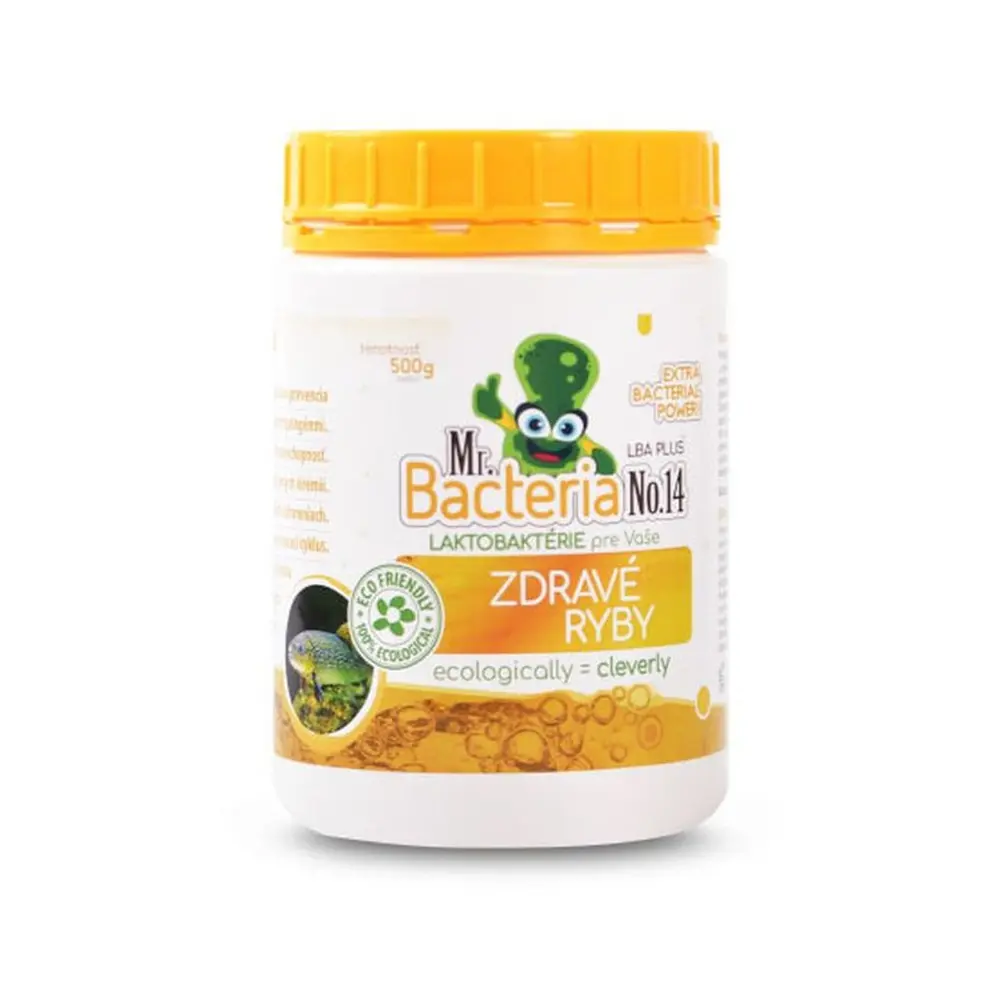 Prírodný bio-enzymatický výrobok pre Zdravé ryby vo Vašom akváriu a jazierku.Pôsobí ako prevencia pred napadnutím patogénmi.Zvyšuje obranyschopnosť.Zabraňuje výskytu jarných virémií.Lieči ryby pri infekčných ochoreniach.Podporuje správny tráviaci cyklus.Okamžité potlačenie a likvidácia infekčných a neinfekčných ochorení.Extra účinný – obsahuje 2000 miliárd baktérií v 0