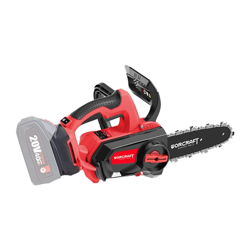 Reťazová píla Worcraft CGC-S20LiB je určená na rezanie materiálov z dreva (drevené trámy