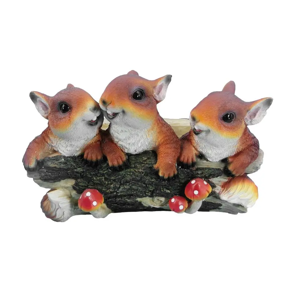 Keramická dekorácia Gecco 5033 veveričky na konári ozdobí každú záhradu