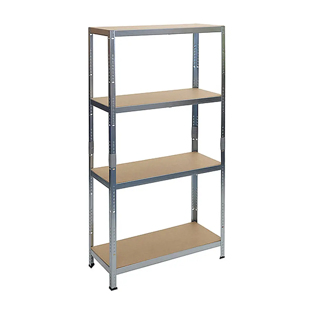 Regál Racks s bezskrutkovým systémom umožní rýchle a ľahké zmontovanie.Nosnosť: 175 kg na policu (pri rovnomernom rozložení zaťaženia)