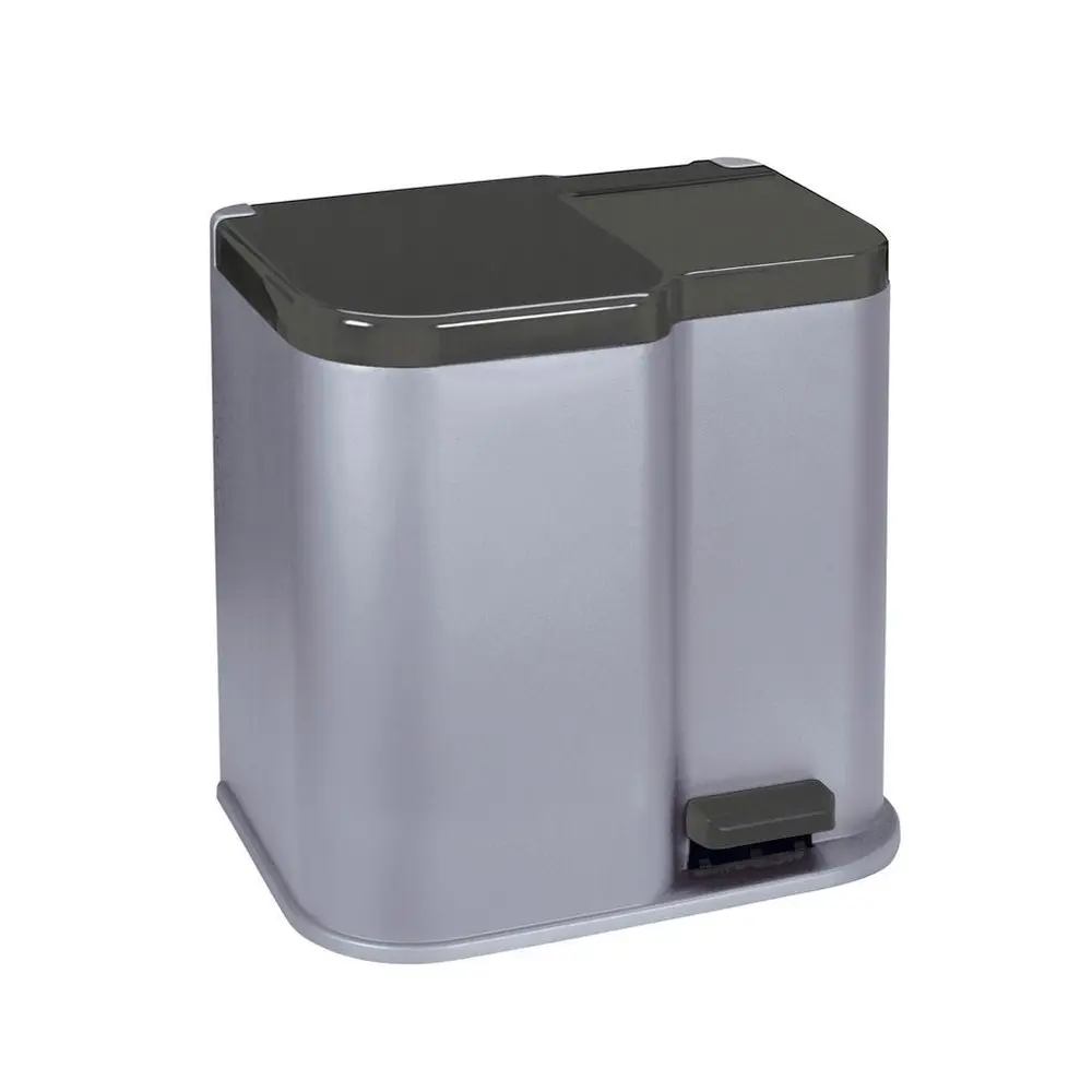 kôš na triedenie odpadu "Duo" je riešenie kombinujúci praktickosť so starostlivosťou o životné prostredie.dve oddelené komory vnútri koša pomôžu členom domácnosti ľahko triediť odpad.veľkosť komôr 15 a 6 l.rozmery:400 x 398 x 300 mmobjem:21 l