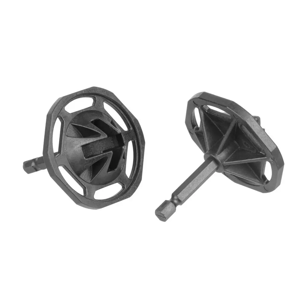 Adaptér na odstraňovanie medzerníkov Strend Pro Premium je určený pre jednoduché vykrútenie "klobúčikového nivelačného systému" pomocou elektrického skrutkovača. Balenie obsahuje 2 ks adaptérov.