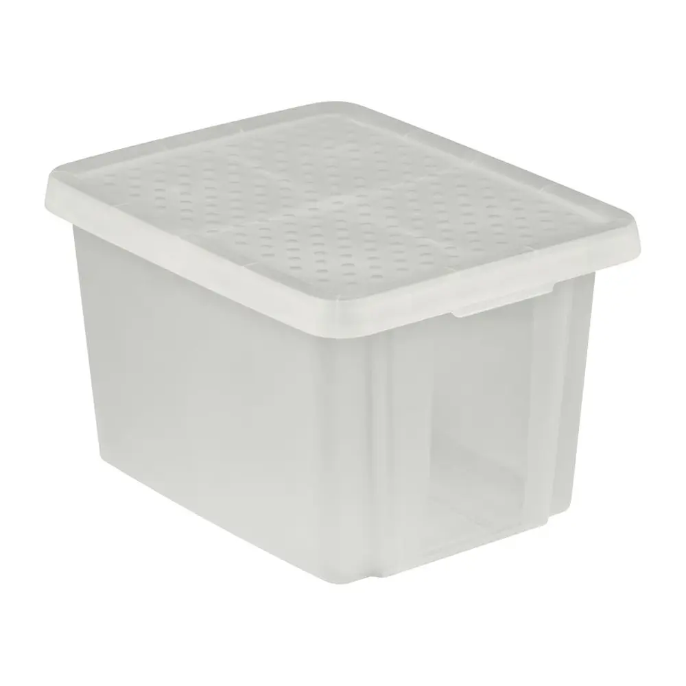 Praktický úložný box s vekom je vyrobený z najkvalitnejšieho plastu. Je stohovateľný. Vystužené dno. Atraktívny a praktický doplnok do domácnosti. Umôžňuje uskladniť predmety