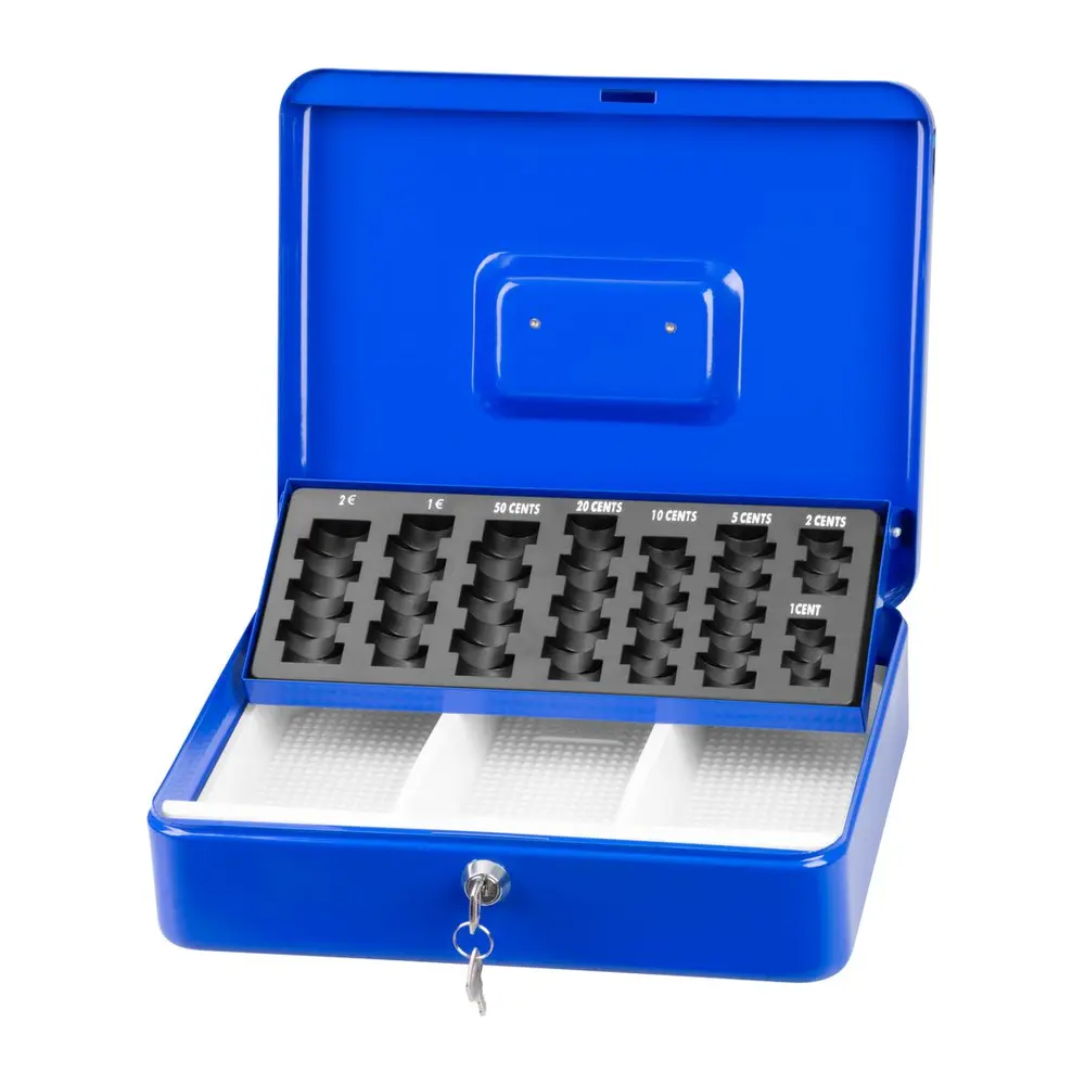 Skrinka CashBox je ideálnym riešením pre bezpečné ukladanie peňazí a mincí. S jej kompaktnými rozmermi 300x240x90 mm je praktická a efektívna vo svojom využití. S CashBoxom budete mať svoje financie vždy dobre zabezpečené a usporiadané.