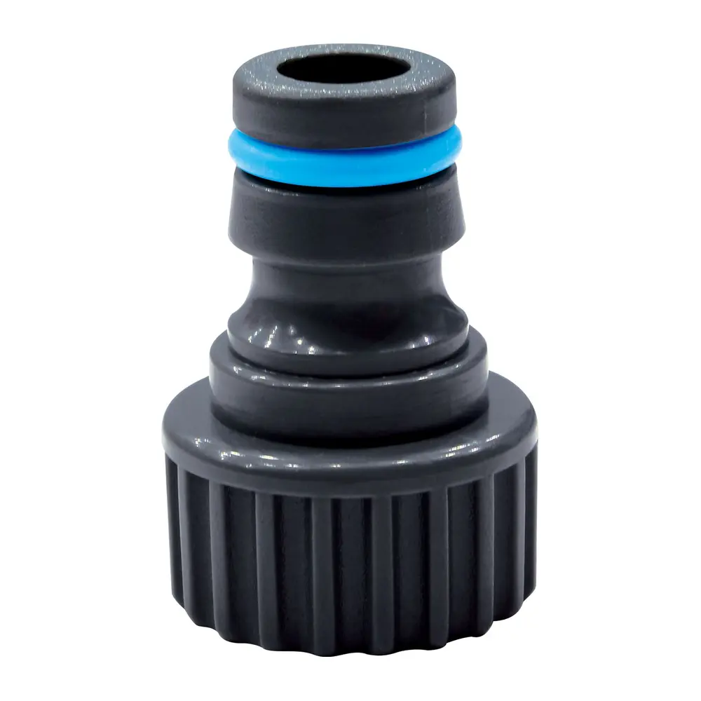 kvalitný adapter s moderným dizajnom a odolnou konštrukciou pre flexi hadices protišmykovým gumovým povrchom pre jednoduchú manipuláciuvnútorný závitpripájanie na koniec hadice