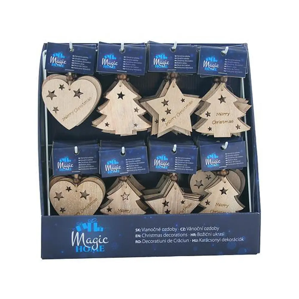 Závesná ozdoba MagicHome je vhodnou ozdobou vianočného stromčeka alebo interiéru počas vianočného obdobia. Balenie obsahuje 96 ks a 3 druhy ozdôb.