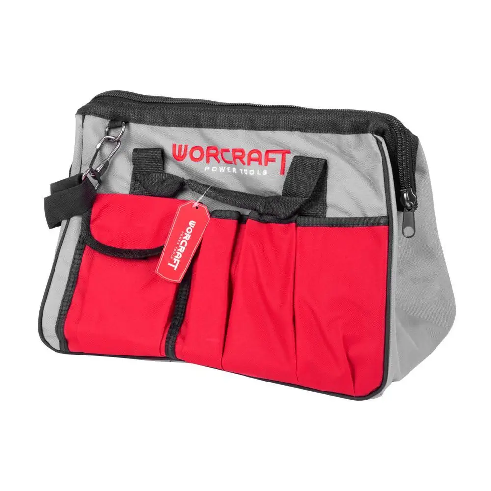 Textilná brašňa na náradie Worcraft je výborným doplnkom. Efektívne poslúži pri prenášani