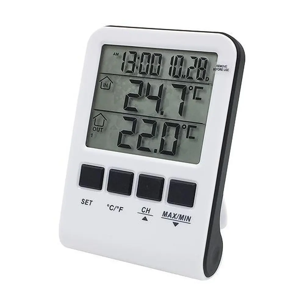 dátum cas a teplotazobrazenie maximálnej a minimálnej teploty od posledného resetumaximálny dosah vo volnom priestore:60 mpresnost merania:+/- 1°C pri rozsahu 0°C