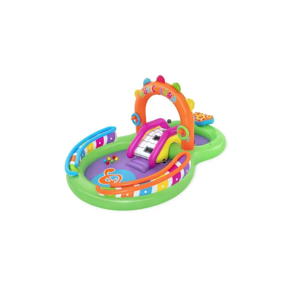 Detské hracie centrum Bestway® 52331 je vybavené priestrannou šmykľavkou
